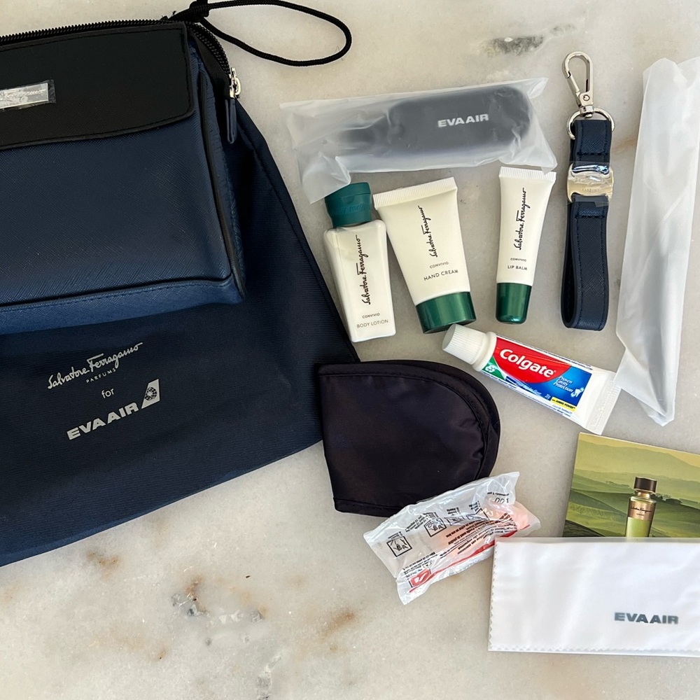 NEW Salvatore Ferragamo Travel Pouch + Accessories